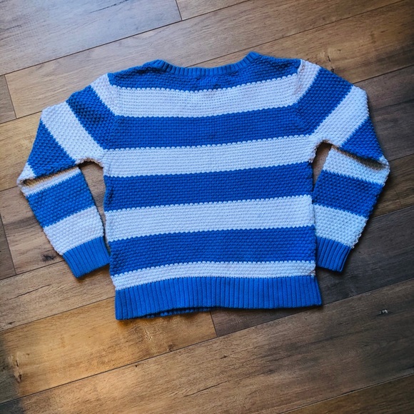 Kid Sweater tricot Old navy blue and white - Picture 2 of 3